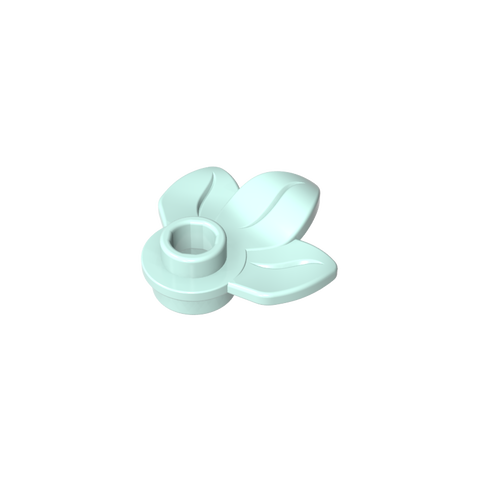 Gobricks,Plant, Plate 1 x 1 Round with 3 Leaves,32607