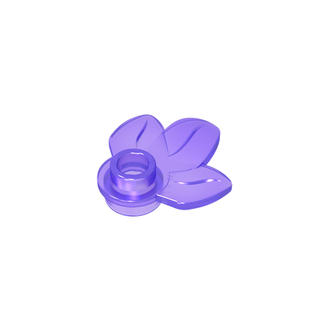 Gobricks,Plant, Plate 1 x 1 Round with 3 Leaves,32607