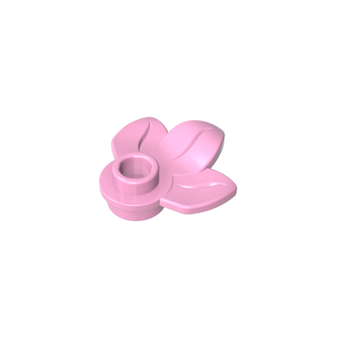 Gobricks,Plant, Plate 1 x 1 Round with 3 Leaves,32607