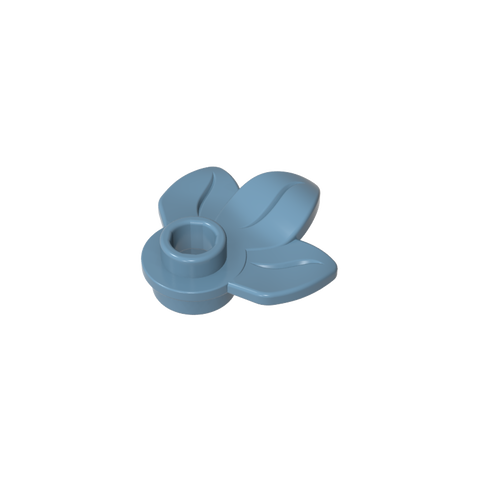 Gobricks,Plant, Plate 1 x 1 Round with 3 Leaves,32607