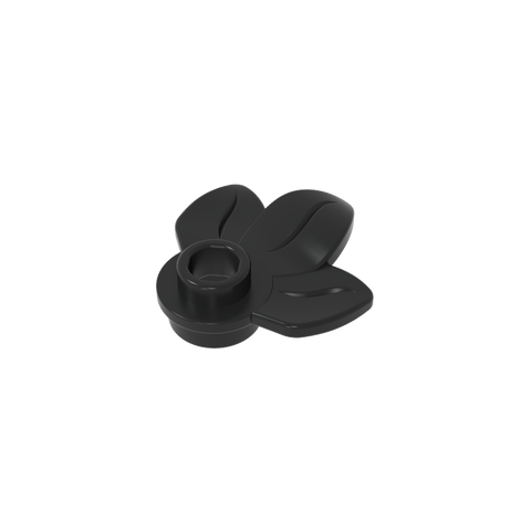 Gobricks,Plant, Plate 1 x 1 Round with 3 Leaves,32607