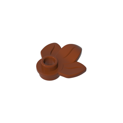 Gobricks,Plant, Plate 1 x 1 Round with 3 Leaves,32607