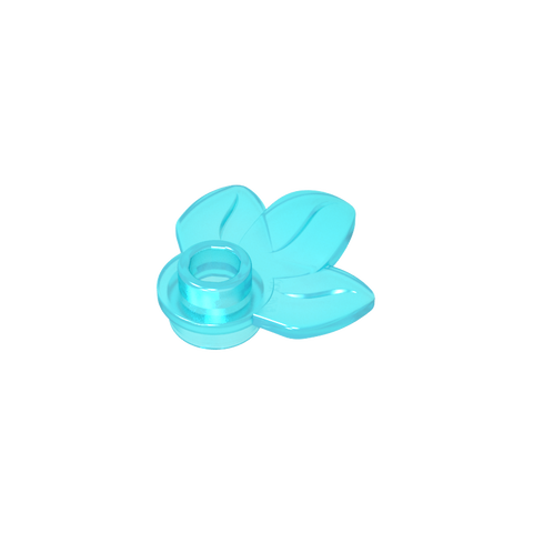 Gobricks,Plant, Plate 1 x 1 Round with 3 Leaves,32607