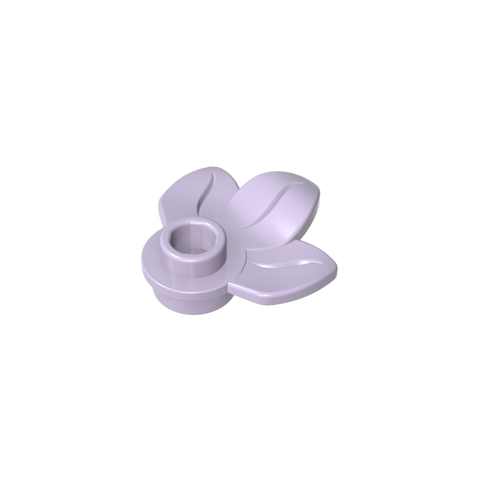 Gobricks,Plant, Plate 1 x 1 Round with 3 Leaves,32607