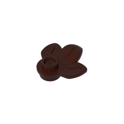 Gobricks,Plant, Plate 1 x 1 Round with 3 Leaves,32607