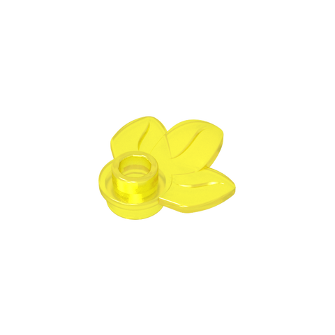 Gobricks,Plant, Plate 1 x 1 Round with 3 Leaves,32607