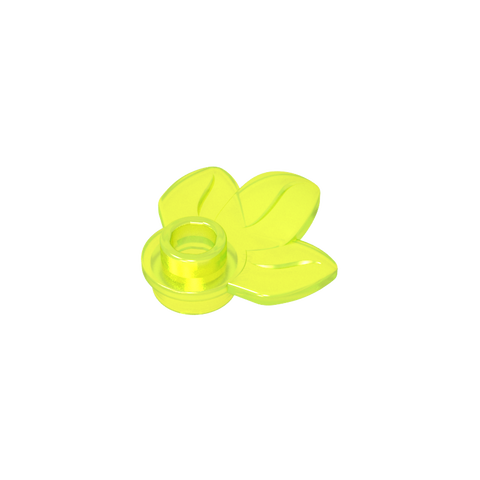 Gobricks,Plant, Plate 1 x 1 Round with 3 Leaves,32607