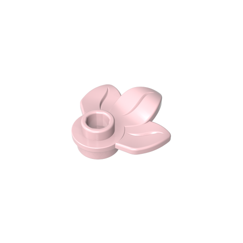 Gobricks,Plant, Plate 1 x 1 Round with 3 Leaves,32607