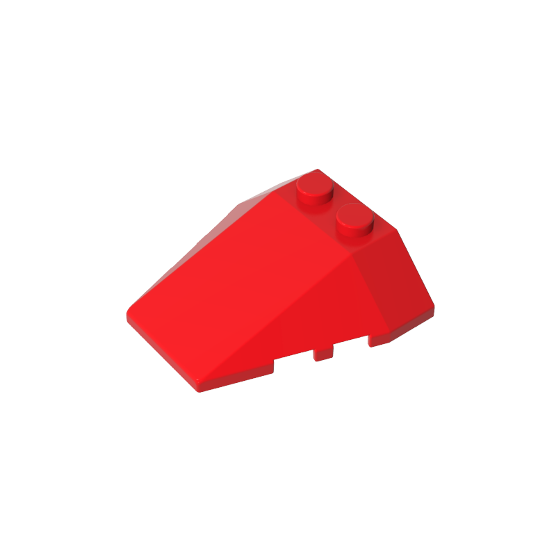Gobricks,Wedge Sloped 4 x 4 Triple, No Stud Notches,6069,48933