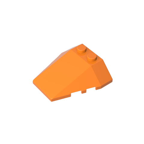 Gobricks,Wedge Sloped 4 x 4 Triple, No Stud Notches,6069,48933