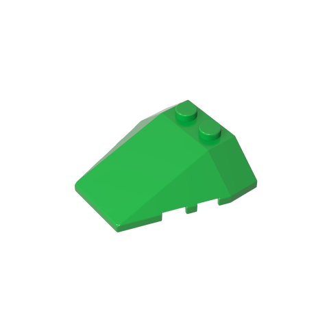 Gobricks,Wedge Sloped 4 x 4 Triple, No Stud Notches,6069,48933