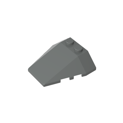 Gobricks,Wedge Sloped 4 x 4 Triple, No Stud Notches,6069,48933