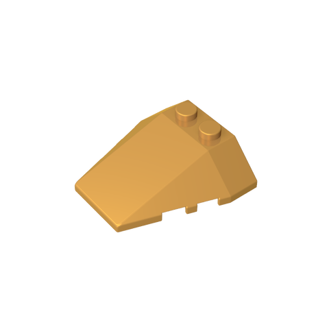 Gobricks,Wedge Sloped 4 x 4 Triple, No Stud Notches,6069,48933