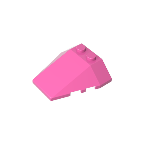 Gobricks,Wedge Sloped 4 x 4 Triple, No Stud Notches,6069,48933