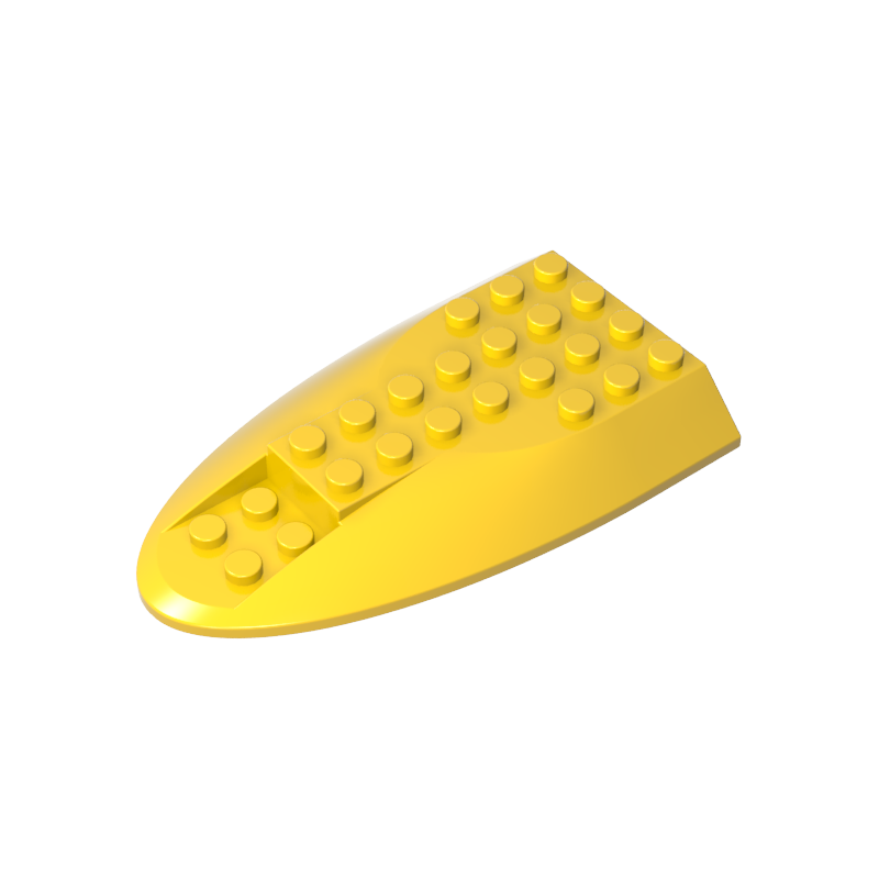 Gobricks,Aircraft Fuselage Curved Aft Section 6 x 10 Top,87615