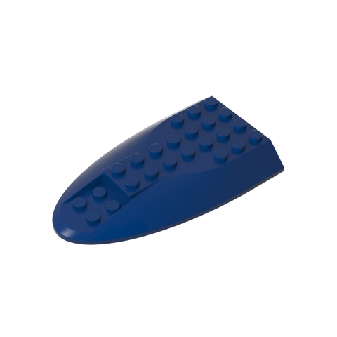 Gobricks,Aircraft Fuselage Curved Aft Section 6 x 10 Top,87615