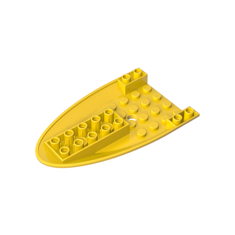 Gobricks,Aircraft Fuselage Curved Forward 6 x 10 Bottom,87611