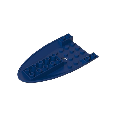 Gobricks,Aircraft Fuselage Curved Forward 6 x 10 Bottom,87611
