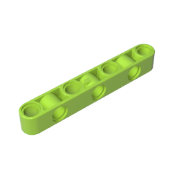 Technic Beam 1 x 7 Thick with Alternating Holes,gds1592