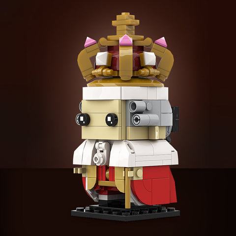 (Gobricks version) 231pcs MOC-136828 King George III Brickheadz