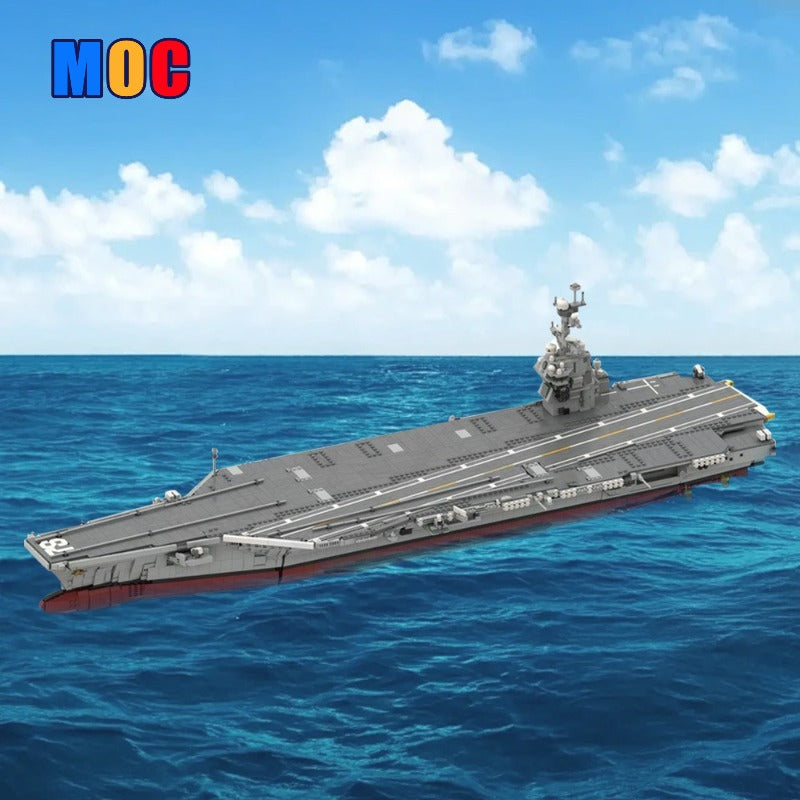 (Gobricks version) 5971pcs MOC-192566 CVN-78 Gerald R. Ford | Aircraft Carrier - 1:300 Scale