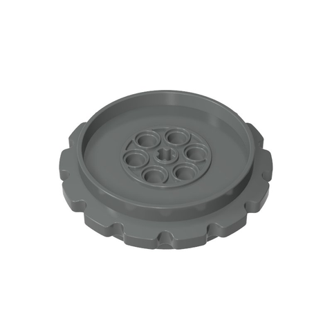 Gobricks,Technic Tread Sprocket Wheel Large Diameter 7 Holes,42529