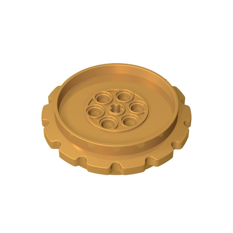 Gobricks,Technic Tread Sprocket Wheel Large Diameter 7 Holes,42529