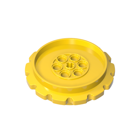 Gobricks,Technic Tread Sprocket Wheel Large Diameter 7 Holes,42529