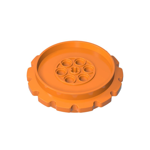 Gobricks,Technic Tread Sprocket Wheel Large Diameter 7 Holes,42529