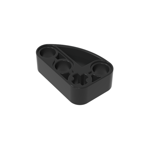 Gobricks,Technic Beam 2 x 3 L-Shape with Quarter Ellipse Thick,71708