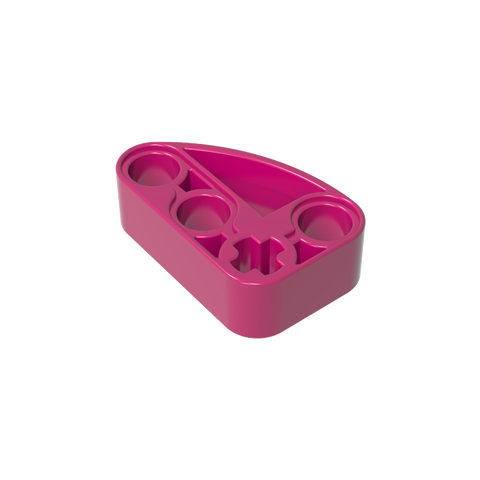 Gobricks,Technic Beam 2 x 3 L-Shape with Quarter Ellipse Thick,71708