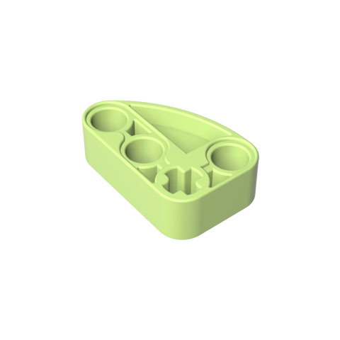 Gobricks,Technic Beam 2 x 3 L-Shape with Quarter Ellipse Thick,71708
