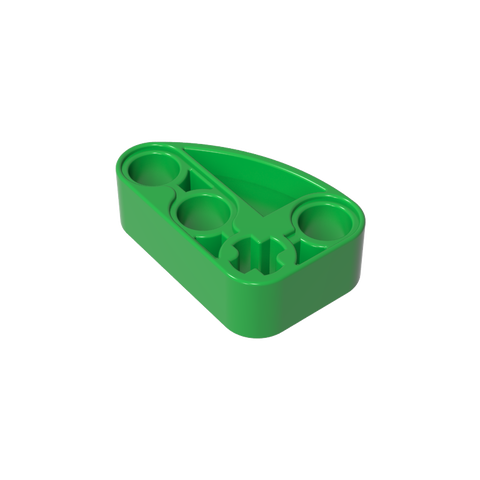 Gobricks,Technic Beam 2 x 3 L-Shape with Quarter Ellipse Thick,71708