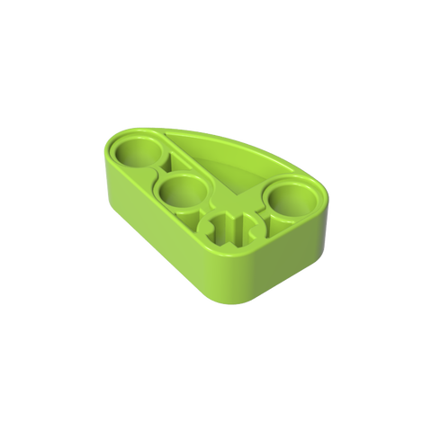 Gobricks,Technic Beam 2 x 3 L-Shape with Quarter Ellipse Thick,71708