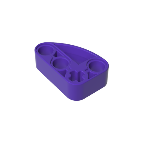 Gobricks,Technic Beam 2 x 3 L-Shape with Quarter Ellipse Thick,71708