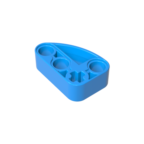 Gobricks,Technic Beam 2 x 3 L-Shape with Quarter Ellipse Thick,71708