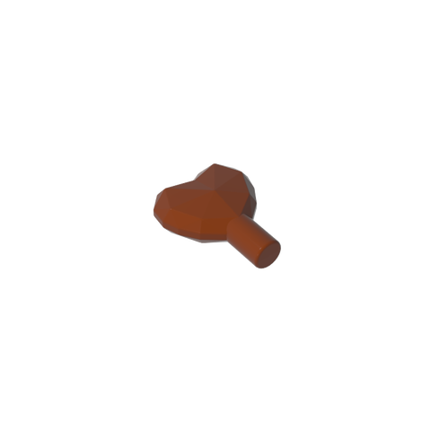 Gobricks,Rock - Heart Jewel with Shaft,15745