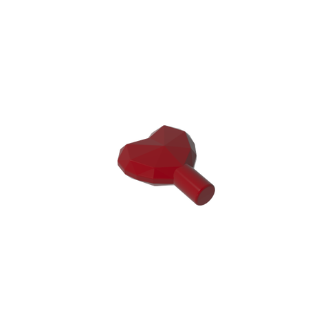 Gobricks,Rock - Heart Jewel with Shaft,15745