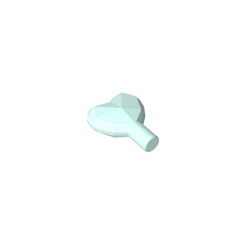 Gobricks,Rock - Heart Jewel with Shaft,15745