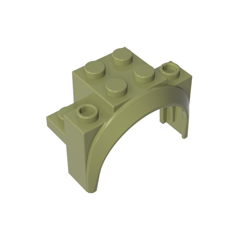 Gobricks,Wheel Arch, Mudguard 4 x 2 1/2 x 2 1/3,18974