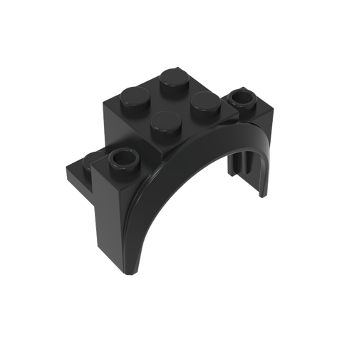 Gobricks,Wheel Arch, Mudguard 4 x 2 1/2 x 2 1/3,18974