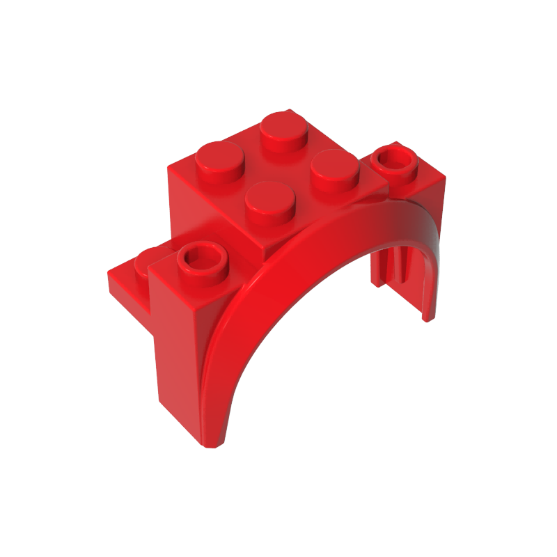 Gobricks,Wheel Arch, Mudguard 4 x 2 1/2 x 2 1/3,18974