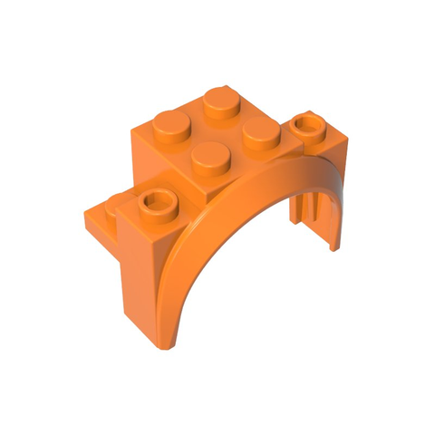 Gobricks,Wheel Arch, Mudguard 4 x 2 1/2 x 2 1/3,18974