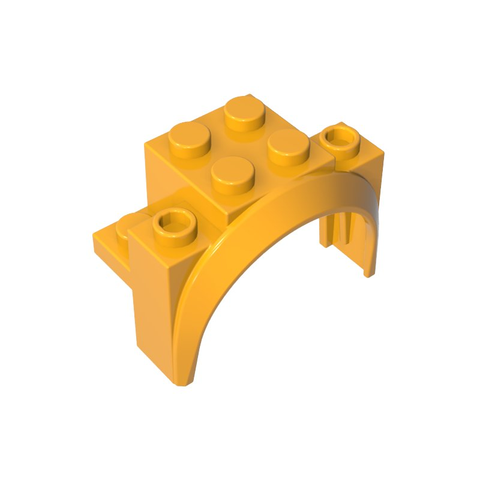 Gobricks,Wheel Arch, Mudguard 4 x 2 1/2 x 2 1/3,18974