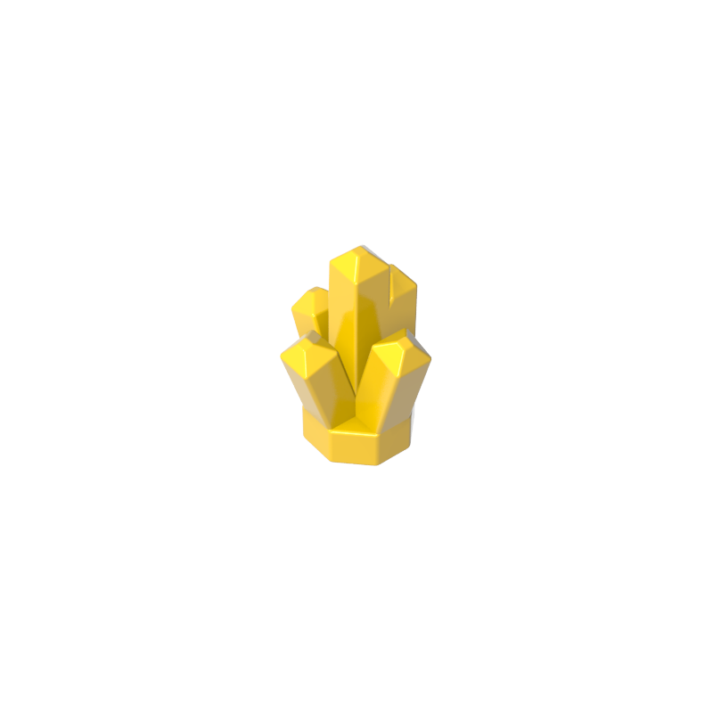 Gobricks,Rock 1 x 1 Crystal 5 Point,30385