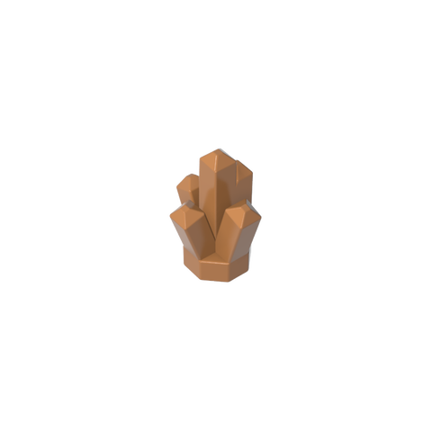 Gobricks,Rock 1 x 1 Crystal 5 Point,30385