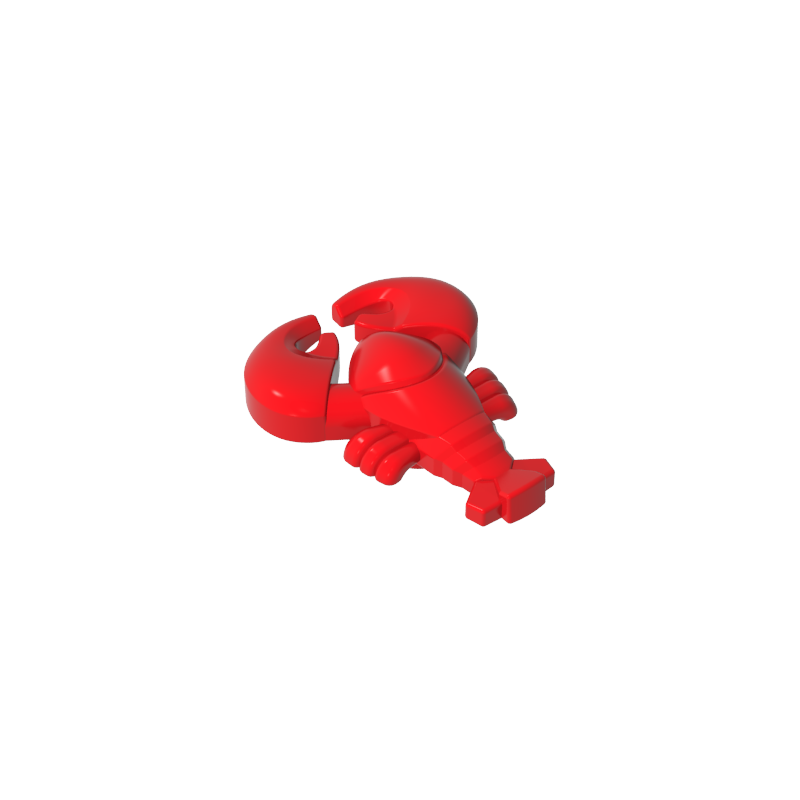 Gobricks,Lobster with Black Eyes Pattern,27152