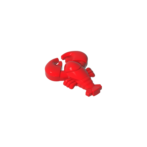 Gobricks,Lobster with Black Eyes Pattern,27152