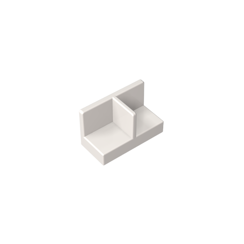 Gobricks,Panel 1 x 2 x 1 with Rounded Corners and Central Divider,93095