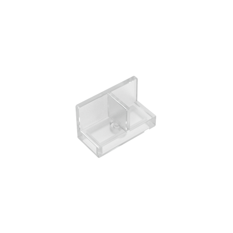 Gobricks,Panel 1 x 2 x 1 with Rounded Corners and Central Divider,93095